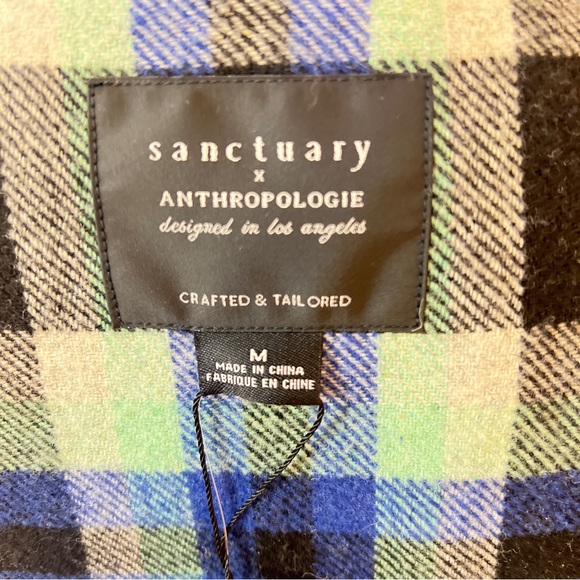 Anthropology Sanctuary NWT Cora Plaid Shirt Jacket. - Picture 13 of 16